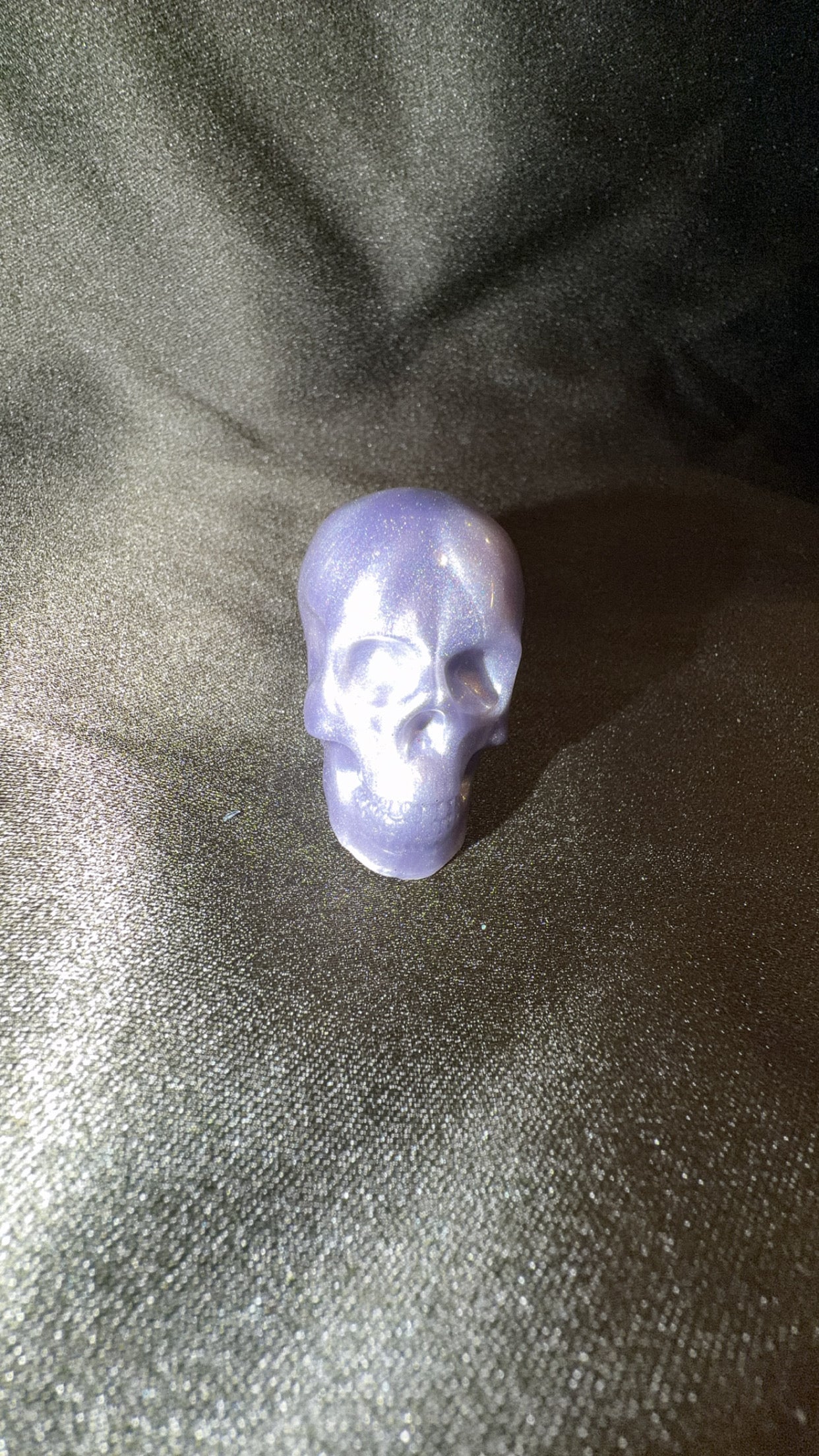 Small Metallic Purple Skull