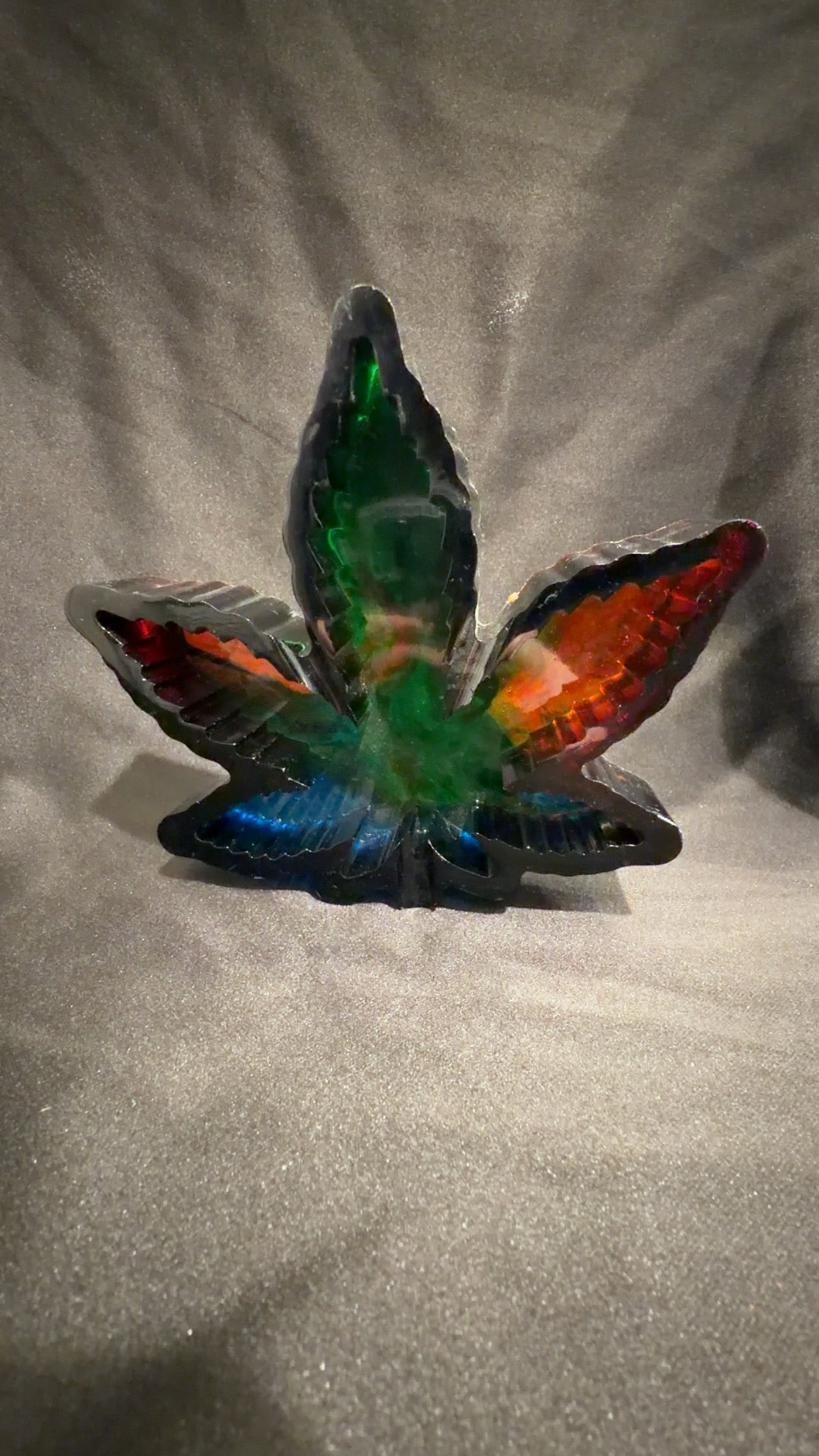 Rastafarian Pot Leaf Ashtray