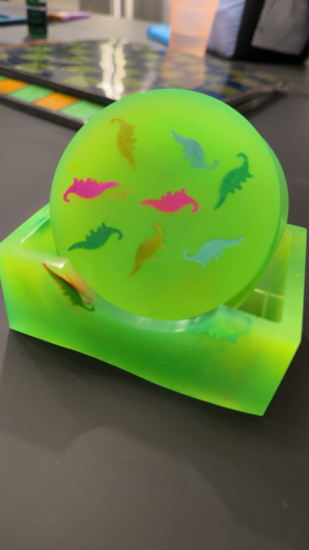 Glow in the Dark Dinosaur Coaster Set